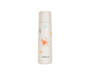 Miniland Gourde Isotherme Pour Enfant, Capacité de 500ml en Acier Inoxydable, Conserve Température +12 Heures, Boissons Chaudes que Froides, Bouchon Hermétique et un Système Anti-Gouttes | Crabsy