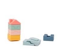 Miniland - Soft Towering Blocks : Jeu de Blocs Souples à empiler et à encastrer, stimule la motricité et la créativité, à partir de 6 Mois