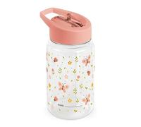 Miniland Kiddie Bottle Butterfly - Gourde Enfant en Tritan 500 ml / 450 ml avec Paille | Résistante et Légère | Démontable | Personnalisable avec Graduations | Sans BPA et Compatible Lave-vaisselle