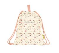 Miniland Kiddie Sack Butterfly - Sac à Dos Enfant Type Sac Imperméable | Léger et Résistant | Avec Poches et Fermeture à Cordon | Lavable et Personnalisable | Idéal pour l’École