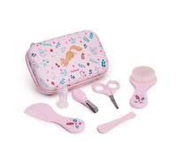 Miniland – Kit d'hygiène bébé Squirrel Dreamland, 6 accessoires avec trousse