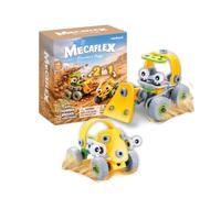Miniland Mecaflex Excavatrice - Jeu de Construction avec 55 Pièces et 2 Outils, Pelleteuse Articulée à Assembler, Jouet Éducatif STEM, 4-9 Ans