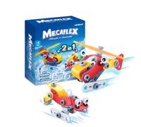 Miniland Mecaflex Hélicoptère - Jeu de Construction avec 55 Pièces et 2 Outils, Hélicoptère à Assembler, Jouet Éducatif STEM, 4-9 Ans