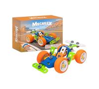 Miniland Mecaflex Voiture de Formule - Jeu de Construction avec 58 Pièces et 2 Outils, Voiture de Course à Assembler, Jouet Éducatif STEM, 4-9 Ans