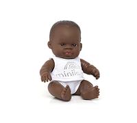 Miniland Miniland31123 Poupée Bébé Africain Petit Garçon 21 cm 31123 Multicolore