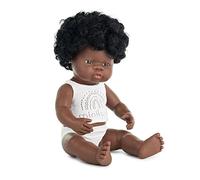 Miniland Miniland31154 Poupée Africaine avec sous-vêtements 38 cm