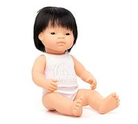 Miniland Miniland31155 Poupée bébé garçon Asiatique avec sous-vêtements Multicolore 38 cm