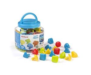 Miniland Miniland95022 Super Pegs Pot 95022, Multicolore