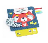 Miniland Papier croustillant pour bébé Panda Rouge. Jeu de Stimulation sensorielle pour Les Enfants de 0 à 6 Mois. Collection Feel to Learn.