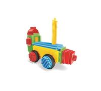 Miniland - Pegy Bricks : All on Board - Jeu de Construction pour Enfants avec 22 Grandes pièces pour créer Un Train, Jeu créatif pour développer l'imagination et la motricité, à partir de 2 Ans