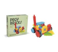 Miniland - Pegy Bricks : Vroom Ride - Jeu de Construction pour Enfants avec 22 pièces pour Assembler Une Voiture, stimule l'imagination, la motricité et Le Jeu Symbolique, à partir de 2 Ans