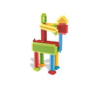 Miniland - Pegy Bricks : Wild Friends - Jeu de Construction pour Enfants avec 22 Grandes pièces pour créer Un Cavalier et Son Cheval, stimule l'imagination et la motricité, à partir de 2 Ans