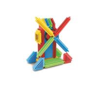 Miniland - Pegy Bricks : Windy Mill - Jeu de Construction pour Enfants avec 22 pièces pour Assembler Un Moulin à Ailes rotatives, stimule la créativité et la motricité, à partir de 2 Ans