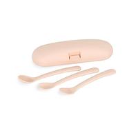 Miniland Picneat Dolce Candy. Set couverts anatomique et évolutive pour bébé avec housse de protection.