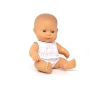 Miniland Poupée 8 1/4'' Caucasian Girl (boîte) - Fabriquée en Espagne, anotomiquement correcte, qualité, Inclusion