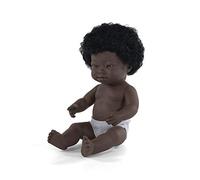 Miniland Poupée avec Syndrome de Down Fille Africaine 38 cm
