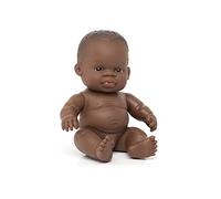 Miniland Poupée bébé 21 cm pour Imaginer et Apprendre | Design anatomique réaliste, compatible avec Miniland Dolls, favorise le développement émotionnel dès 10 mois