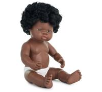 Miniland Poupée Bébé Africaine 38 Cm