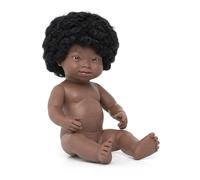 Miniland Poupée Bébé Africaine Trisomique 38 Cm