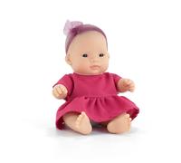Miniland Poupée 21 cm – fille asiatique en robe rose