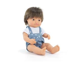 Miniland Poupée Bébé Châtain 38 Cm