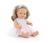 Miniland Poupée bébé Blond 38 cm Rose Enfants