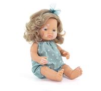 Miniland Poupée bébé Vitiligo 38 cm Vert pour enfants