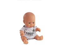 Miniland Poupée Real Madrid 21 cm avec équipement Officiel Blanc, Figurine de Football articulée et collectionnée, Licence Officielle (aucastique)