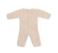 Miniland – Pyjama en tricot pour poupée 38 cm – Beige – Textile recyclé – Fabriqué en Espagne