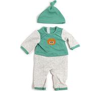 Miniland Pyjama froid vert rayé robe pour poupées de 40 cm, couleur 38-40 cm 31551