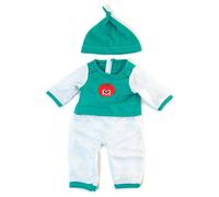 Miniland Pyjama Vert Froid à Rayures 38 Cm