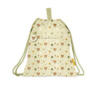 Miniland Kiddie Sack Explorer - Sac à Dos Enfant Type Sac Imperméable | Léger et Résistant | Avec Poches et Fermeture à Cordon | Lavable et Personnalisable | Idéal pour l’École