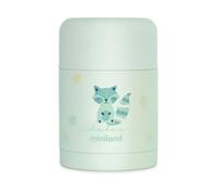 Miniland Sac isotherme Food Thermy 600ml – double couche acier – garde chaud/froid – Vert Enfants