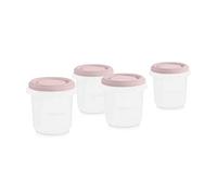 Miniland Set 4 fards à joues hermisisés 200ml. Pack de 4 hermétiques graduées (200ml), sûr, résistant et adapté au lave-vaisselle, micro-ondes et congélateur. Collection Terra.