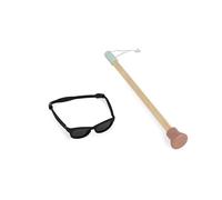 Miniland Set de Lunettes et Canne pour poupées, Accessoires éducatifs pour Travailler la diversité Fonctionnelle, l’empathie, l’Inclusion et l’éducation aux valeurs