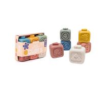 Miniland – Cubes d'activités souples pour bébés – Beige TU