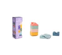 Miniland - Soft Towering Blocks : Jeu de Blocs Souples à empiler et à encastrer, stimule la motricité et la créativité, à partir de 6 Mois