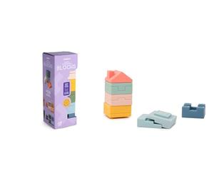 Miniland - Soft Towering Blocks : Jeu de Blocs Souples à empiler et à encastrer, stimule la motricité et la créativité, à partir de 6 Mois