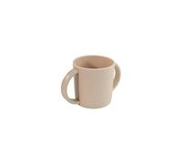 Miniland Tasses d'apprentissage pour bébé avec anses 250 ml, tasse d'apprentissage hygiénique sans moisissure ni valve, passe au lave-vaisselle et au micro-ondes, +6 mois | Beige