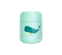 Miniland - Thermos Bébé pour Aliments 280ml en Acier Inoxydable, Maintient la Température Plus de 24h, Fermeture Hermétique et Isolation à Double Paroi (Whaley)