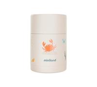 Miniland - Thermos Bébé pour Aliments 600ml en Acier Inoxydable, Maintient la Température Plus de 24h, Fermeture Hermétique et Isolation à Double Paroi (Crabsy)