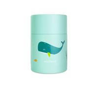 Miniland - Thermos bébé Whaley - 600 ml acier inoxydable, double paroi, hermétique, >24h - Bleu TU