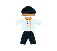 Miniland - Vêtements pour Poupée 38 cm, Tenue de Chef Cuisinier pour Jeu de Rôle et Apprentissage des Métiers