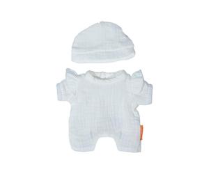 Miniland - Vêtements pour Poupée de 21 cm, Accessoire d'habillement pour Poupées, Salopette et T-Shirt d'Été