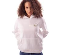 MiniLooK Sweat à Capuche Personnalisé avec Initiales et Prénom - Un Cadeau Unique et Original Blanc S