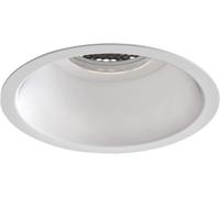 Minima 1249034 Slimline Spot De Salle De Bain Fixe Et Rond Résistant Au Feu Ip65 Blanc Mat Lampe Led Gu10 Conçu En Grande-Bretagne