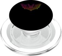 Minimal Abstrait Polygone Vampire Chauve-Souris Basse Poly Géométrique PopSockets PopGrip pour MagSafe