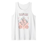 Minimal Boho Travel Line Art Japon Vacances Débardeur