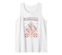 Minimal Boho Travel Line Art Panama Vacances Débardeur
