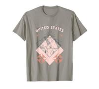 Minimal Boho Travel Line Art Royaume-Uni Vacances T-Shirt